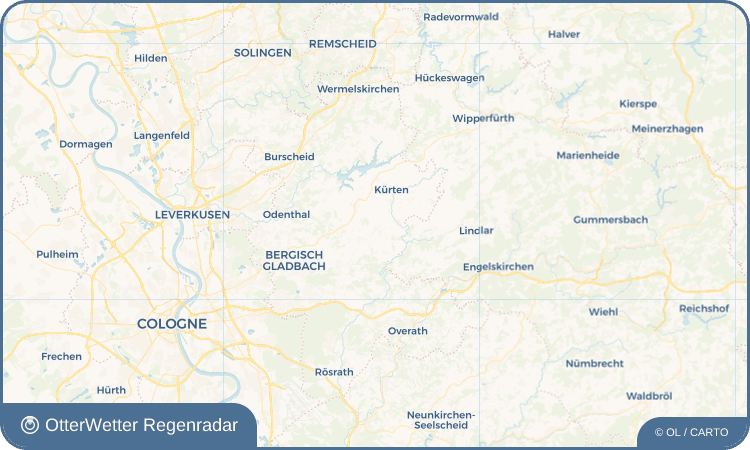 OtterWetter Regenradar-Widget Biesfeld