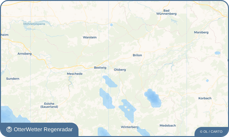 OtterWetter Regenradar-Widget Bigge
