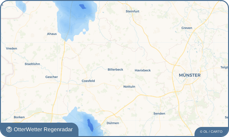 OtterWetter Regenradar-Widget Billerbeck