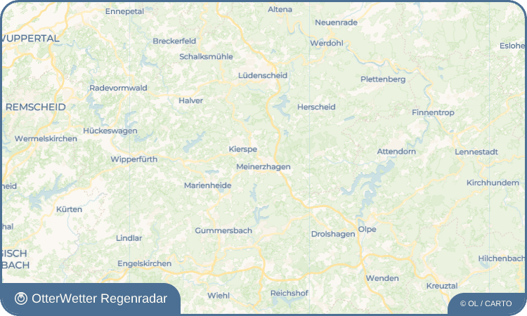 OtterWetter Regenradar-Widget Birkeshöh