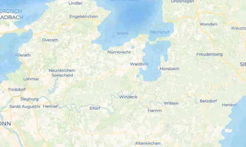 Regenradar Vorschaubild - Aktuelle Niederschläge in Bladersbach und Umgebung