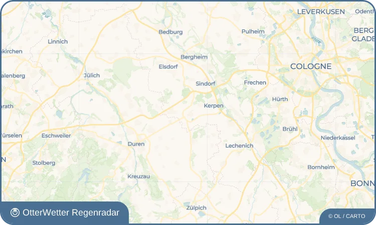 Widget-Vorschau für Blatzheim Wetter-Widget-Vorschau mit Vorhersagedaten für Blatzheim