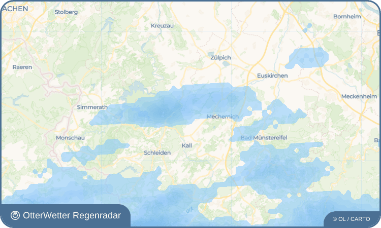 OtterWetter Regenradar-Widget Bleibuir
