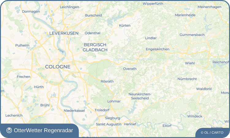 OtterWetter Regenradar-Widget Bleifeld