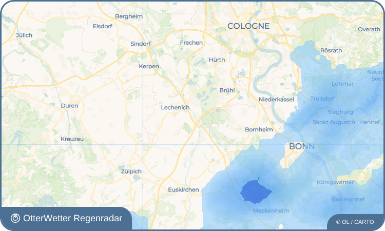 OtterWetter Regenradar-Widget Bliesheim