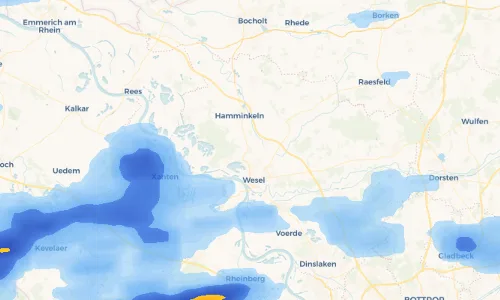 Regenradar-Vorschau: aktuelle Niederschläge in Blumenkamp und Umgebung
