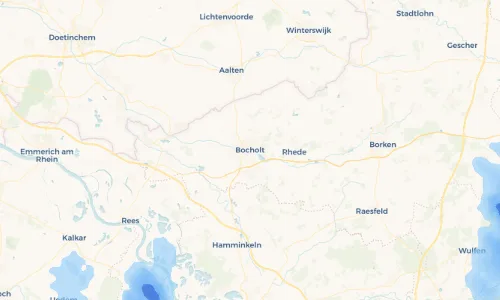 Regenradar Vorschaubild - Aktuelle Niederschläge in Bocholt und Umgebung