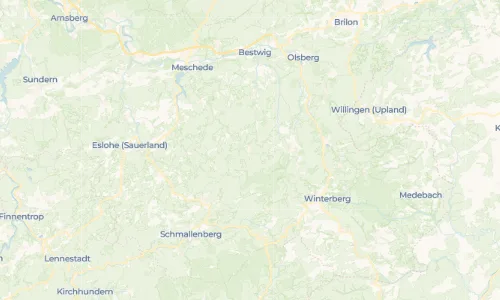Regenradar Vorschaubild - Aktuelle Niederschläge in Bödefeld und Umgebung