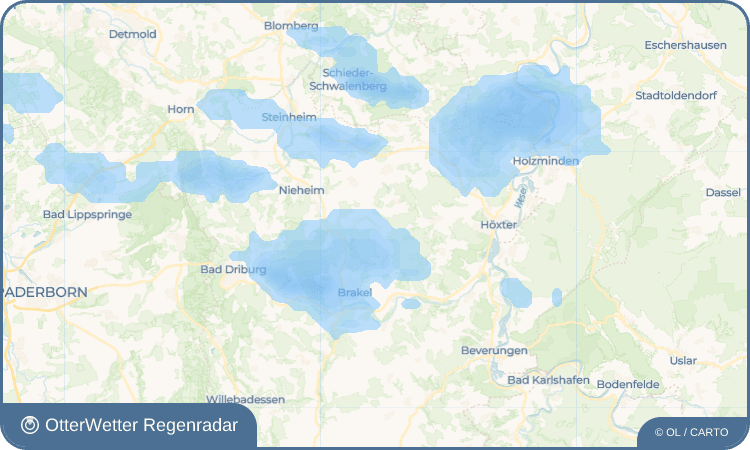 OtterWetter Regenradar-Widget Bökendorf