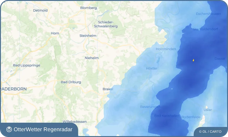 Wetter-Widget-Vorschau mit Vorhersagedaten für Bökendorf