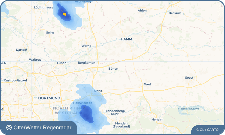 OtterWetter Regenradar-Widget Bönen
