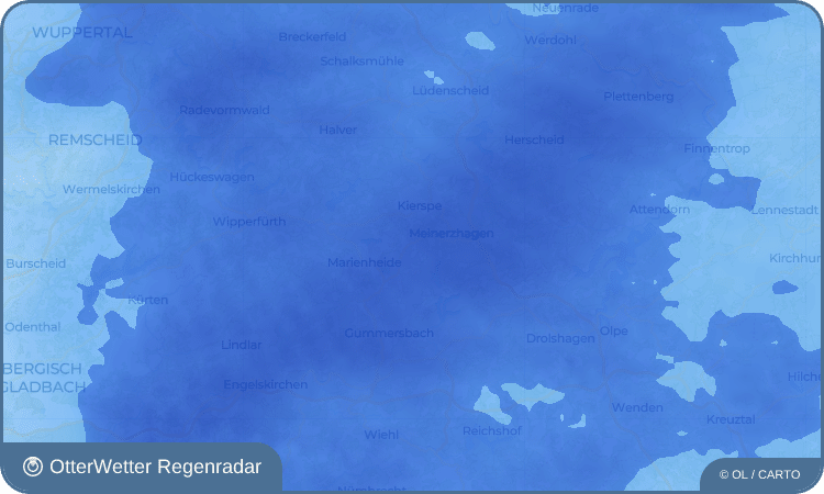 OtterWetter Regenradar-Widget Börlinghausen