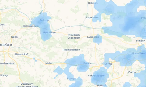 Regenradar Vorschaubild - Aktuelle Niederschläge in Börninghausen und Umgebung