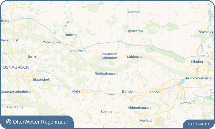 OtterWetter Regenradar-Widget Börninghausen