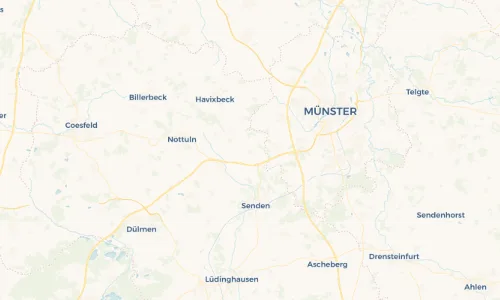 Regenradar Vorschaubild - Aktuelle Niederschläge in Bösensell und Umgebung
