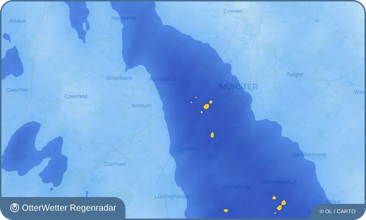 Widget-Vorschau für Bösensell Wetter-Widget-Vorschau mit Vorhersagedaten für Bösensell
