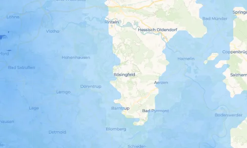 Regenradar Bösingfeld: aktuelle Niederschläge in Bösingfeld und Umgebung, Stand 24. Oktober 2026 um 3:10 Uhr
