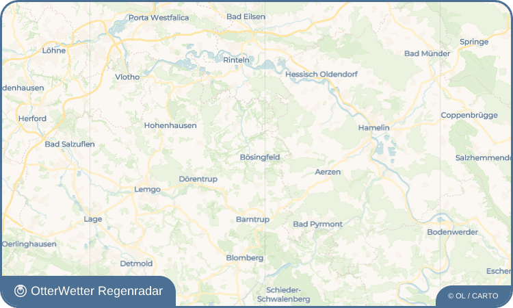OtterWetter Regenradar-Widget Bösingfeld