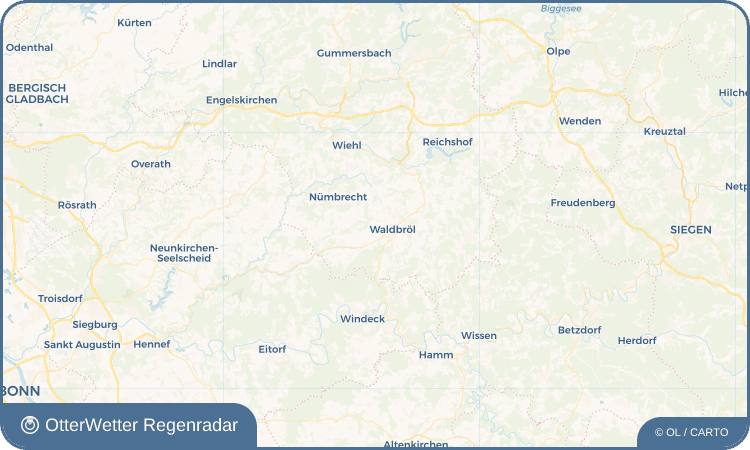 OtterWetter Regenradar-Widget Bohlenhagen