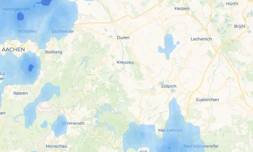 Regenradar Vorschaubild - Aktuelle Niederschläge in Boich und Umgebung