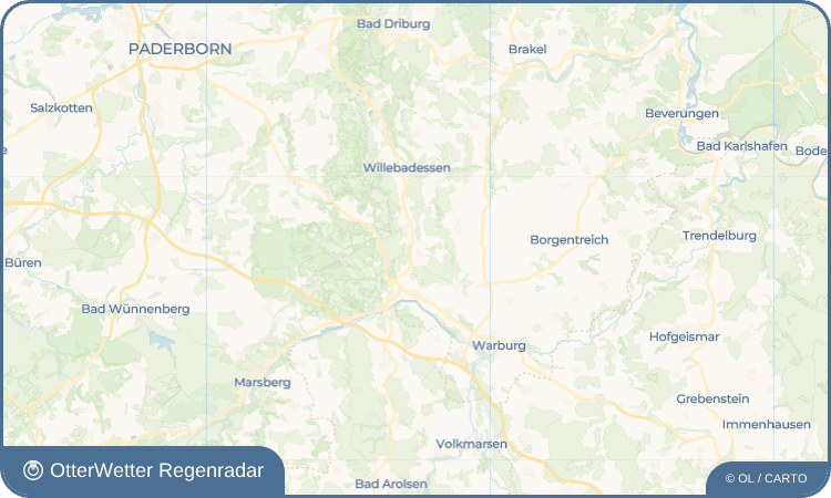 Wetter-Widget-Vorschau mit Vorhersagedaten für Bonenburg