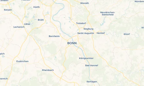 Regenradar Vorschaubild - Aktuelle Niederschläge in Bonn und Umgebung