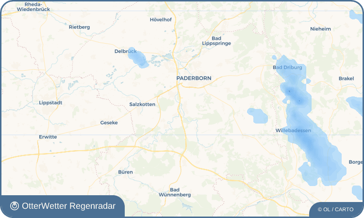 Widget-Vorschau für Borchen Wetter-Widget-Vorschau mit Vorhersagedaten für Borchen