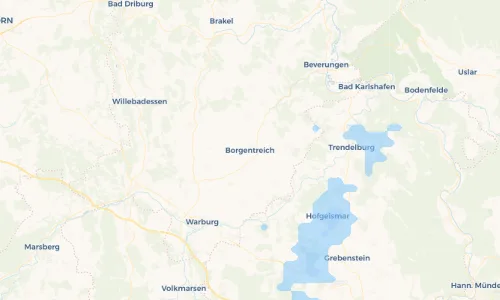 Regenradar Vorschaubild - Aktuelle Niederschläge in Borgentreich und Umgebung