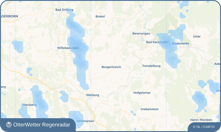 Widget-Vorschau für Borgentreich Wetter-Widget-Vorschau mit Vorhersagedaten für Borgentreich