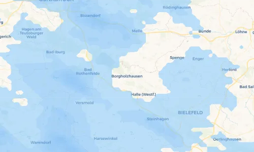 Regenradar Vorschaubild - Aktuelle Niederschläge in Borgholzhausen und Umgebung
