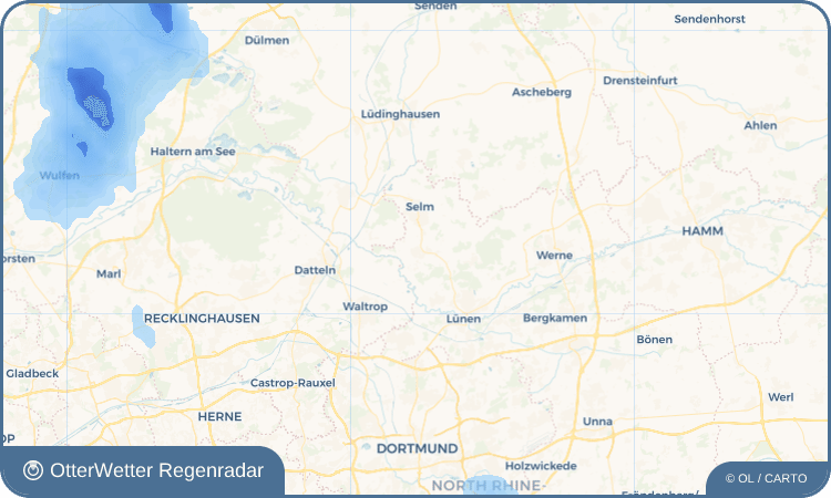 OtterWetter Regenradar-Widget Bork