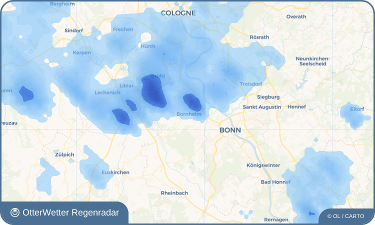 OtterWetter Regenradar-Widget Bornheim