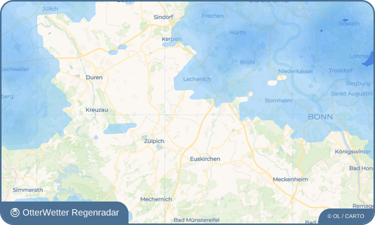 OtterWetter Regenradar-Widget Borr