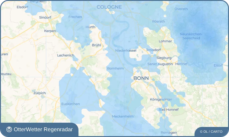 Widget-Vorschau für Botzdorf Wetter-Widget-Vorschau mit Vorhersagedaten für Botzdorf