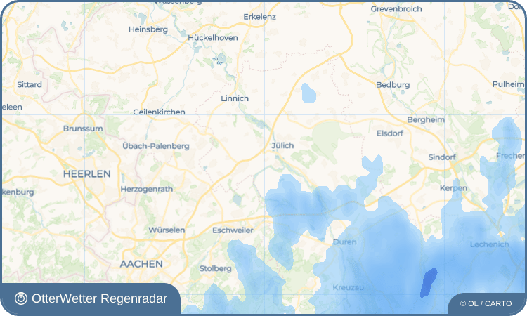 OtterWetter Regenradar-Widget Bourheim