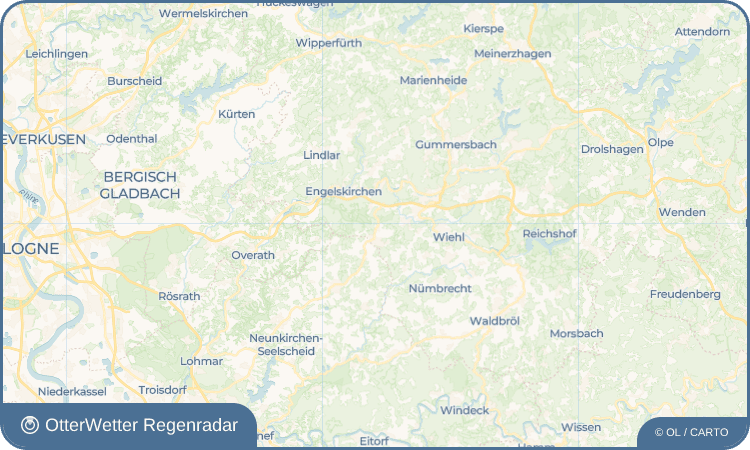 OtterWetter Regenradar-Widget Brächen