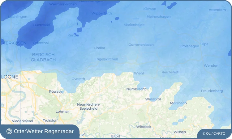 Wetter-Widget-Vorschau mit Vorhersagedaten für Brächen