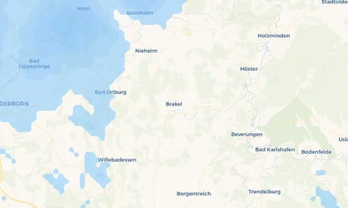 Regenradar Vorschaubild - Aktuelle Niederschläge in Brakel und Umgebung