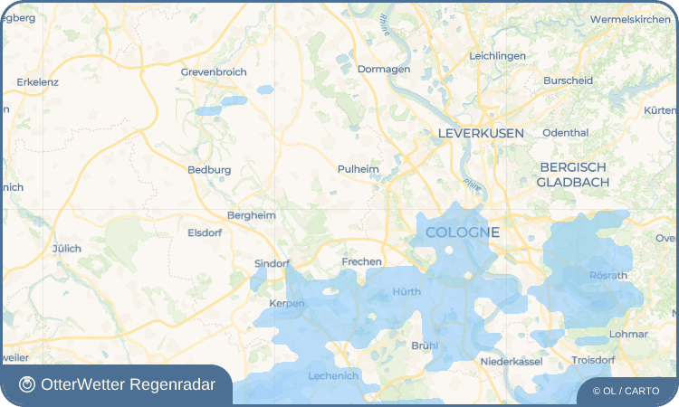 OtterWetter Regenradar-Widget Brauweiler