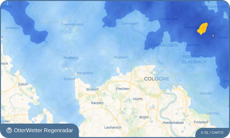 Wetter-Widget-Vorschau mit Vorhersagedaten für Brauweiler