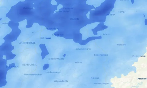 Regenradar Vorschaubild - Aktuelle Niederschläge in Breckerfeld und Umgebung