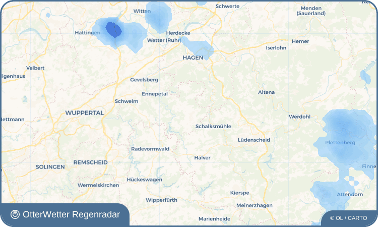 OtterWetter Regenradar-Widget Breckerfeld