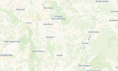 Regenradar Vorschaubild - Aktuelle Niederschläge in Bredenborn und Umgebung