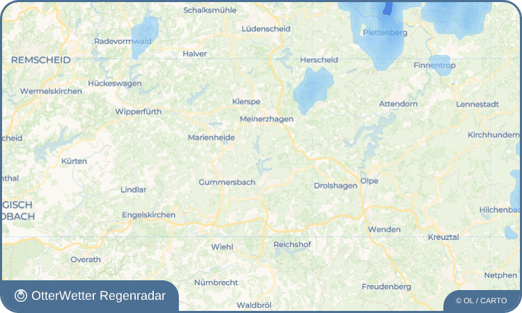 OtterWetter Regenradar-Widget Bredenbruch