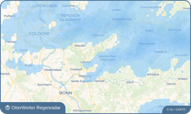 OtterWetter Regenradar-Widget Breidt