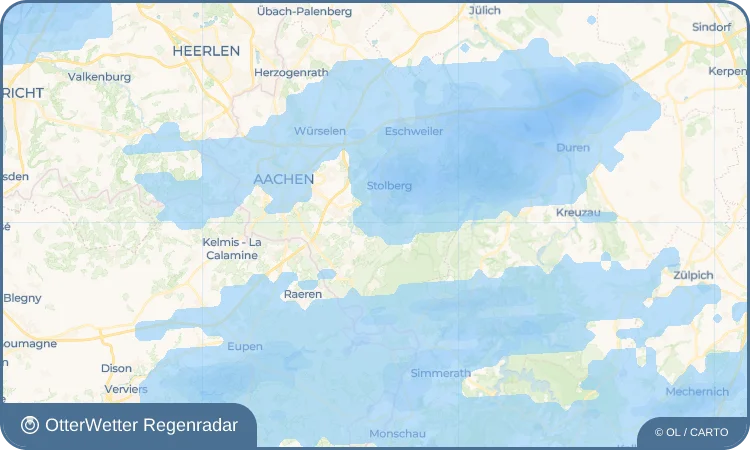 Wetter-Widget-Vorschau mit Vorhersagedaten für Breinig