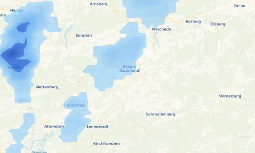 Regenradar Vorschaubild - Aktuelle Niederschläge in Bremscheid und Umgebung