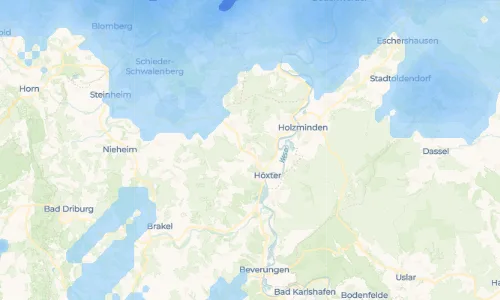 Regenradar Brenkhausen: aktuelle Niederschläge in Brenkhausen und Umgebung, Stand 23. Oktober 2026 um 3:25 Uhr