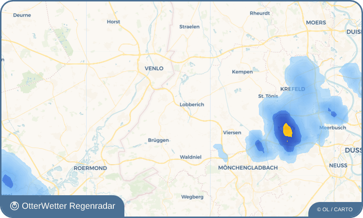 Widget-Vorschau für Breyell Wetter-Widget-Vorschau mit Vorhersagedaten für Breyell