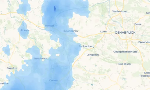 Regenradar Vorschaubild - Aktuelle Niederschläge in Brochterbeck und Umgebung
